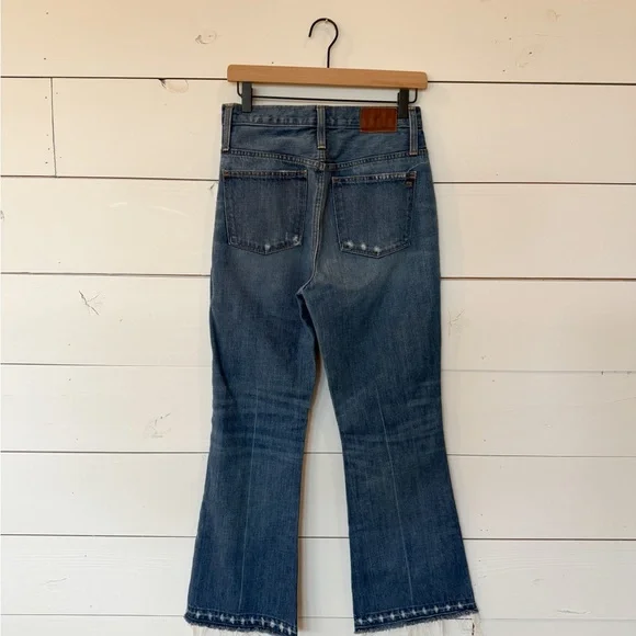 Madewell Flare Wide Leg Jeans in Blue - Picture 6 of 6